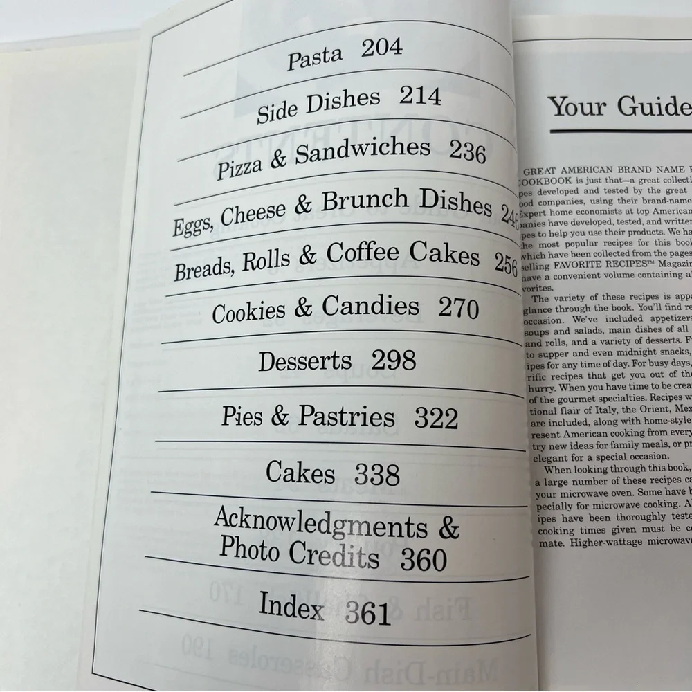 Great American Brand Name Recipes Cookbook 1989 Hardcover
